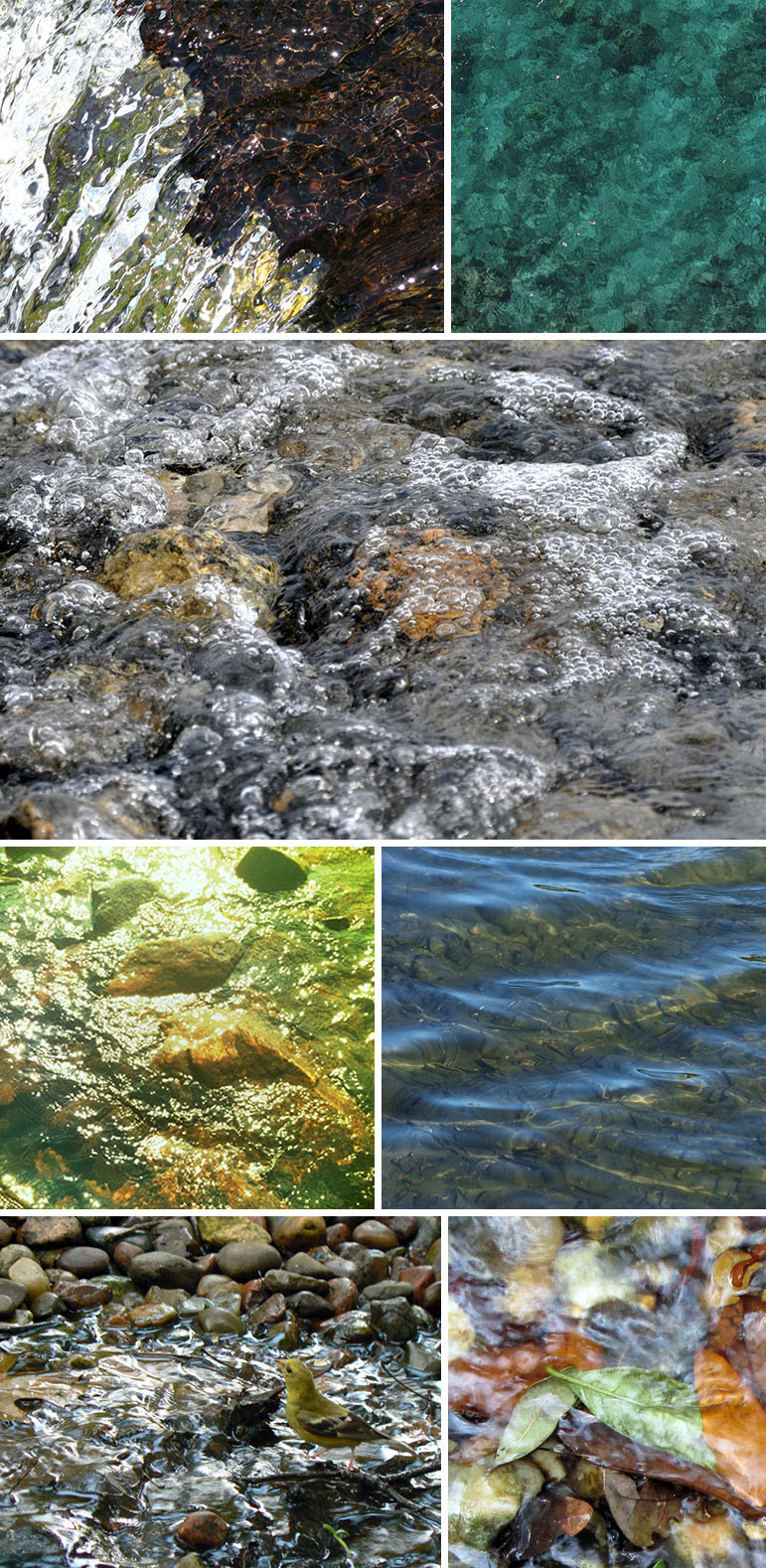 Waterover rocks