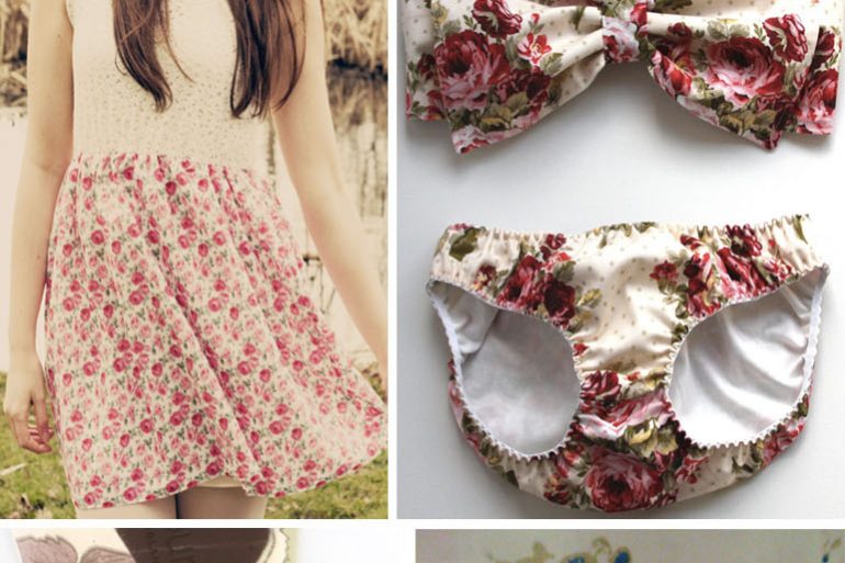 English garden-inspired street surface pattern textile design repeat