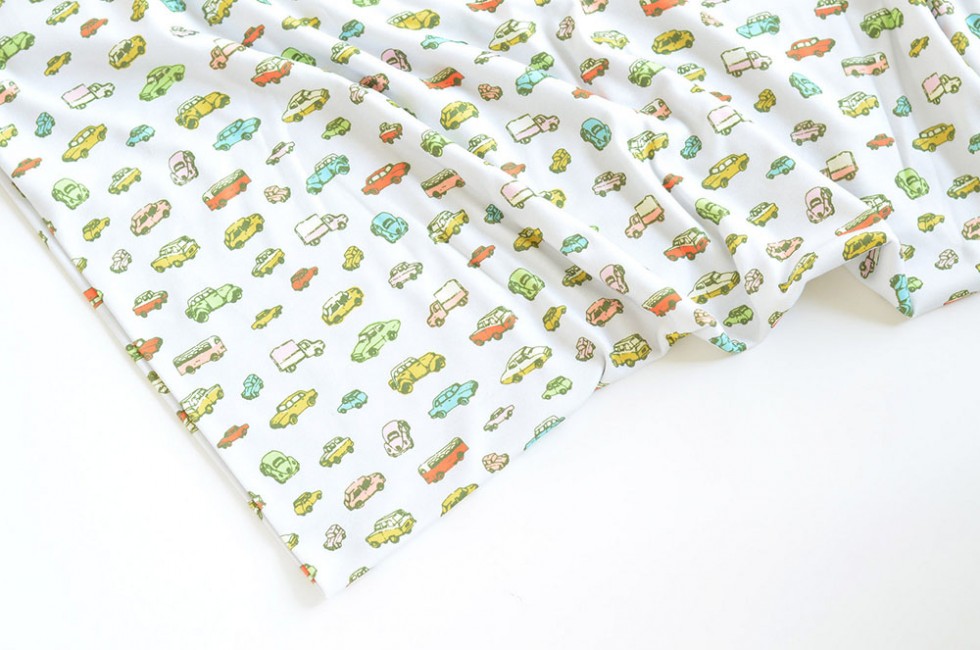 Little Retro Cars Fabric Marie Gardeski