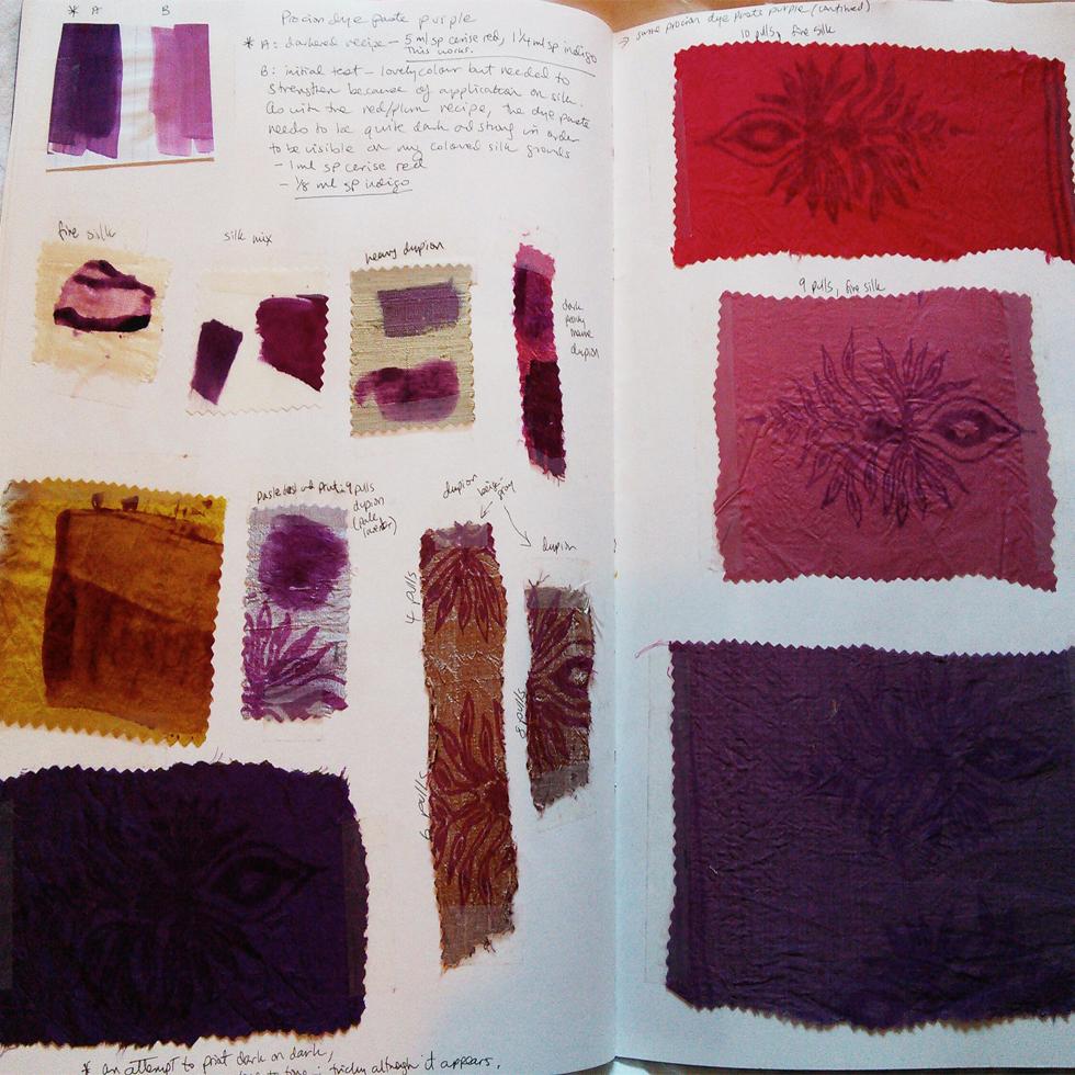 dye and colour development