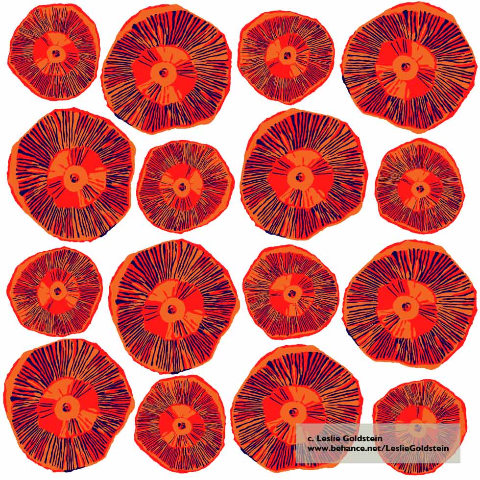 pattern_orangemushrooms