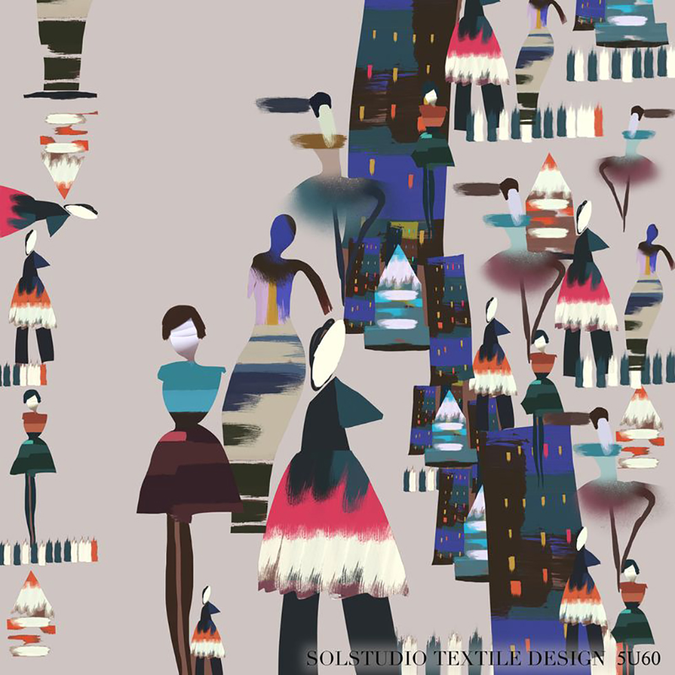 Solstudio Textile Design: Collage