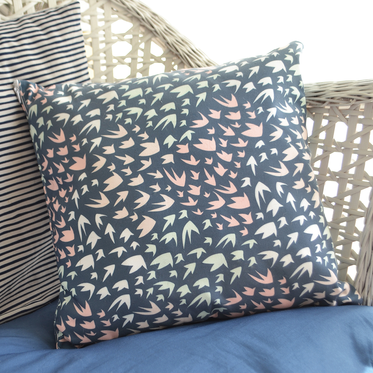 Flying Birds Throw Pillow