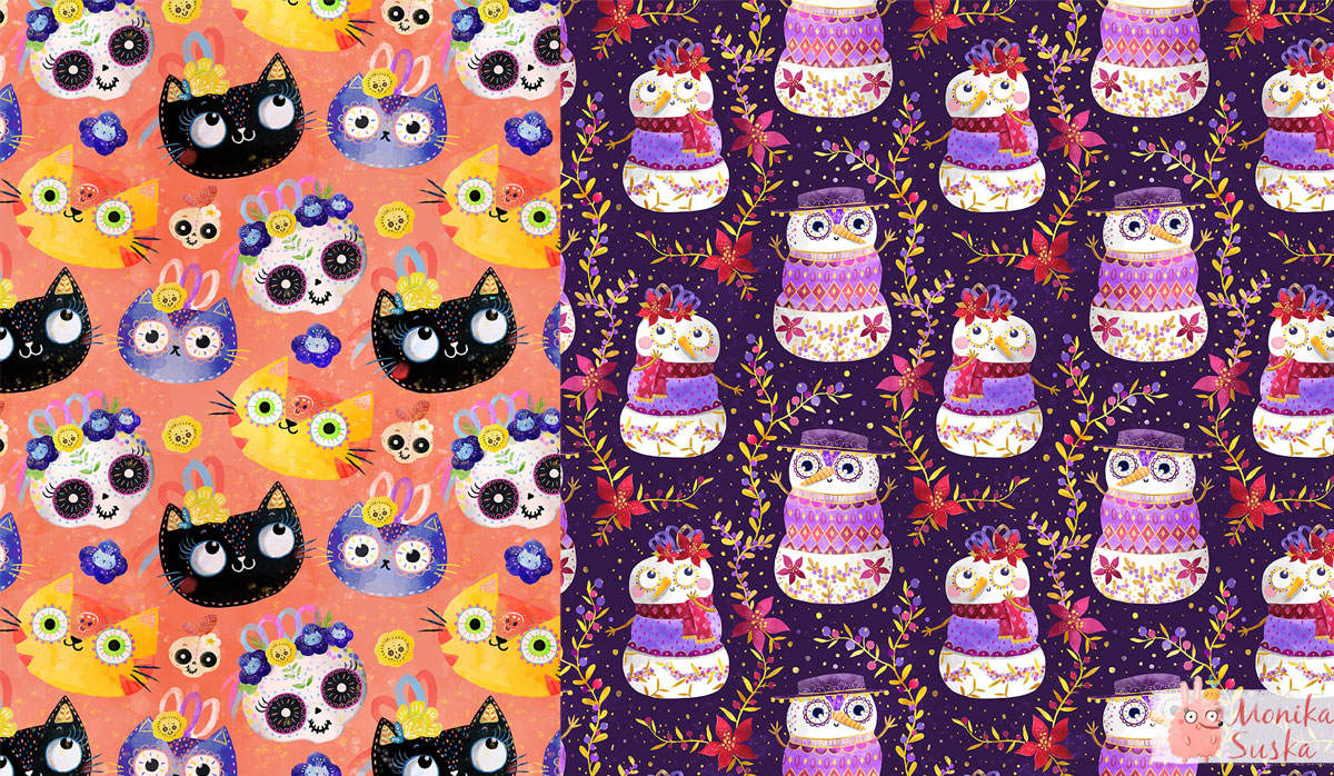 monika-suska-surtex-characters-pattern-observer