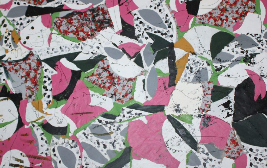 Pink cutout pattern by Maria Mbereshu