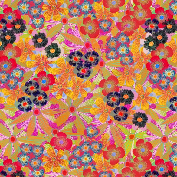 Paza Nilo Werner's yellow-toned watercolor surface pattern design artwork