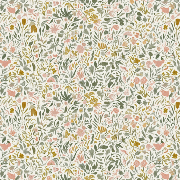 Evolved cottagecore floral surface pattern design for art licensing guide