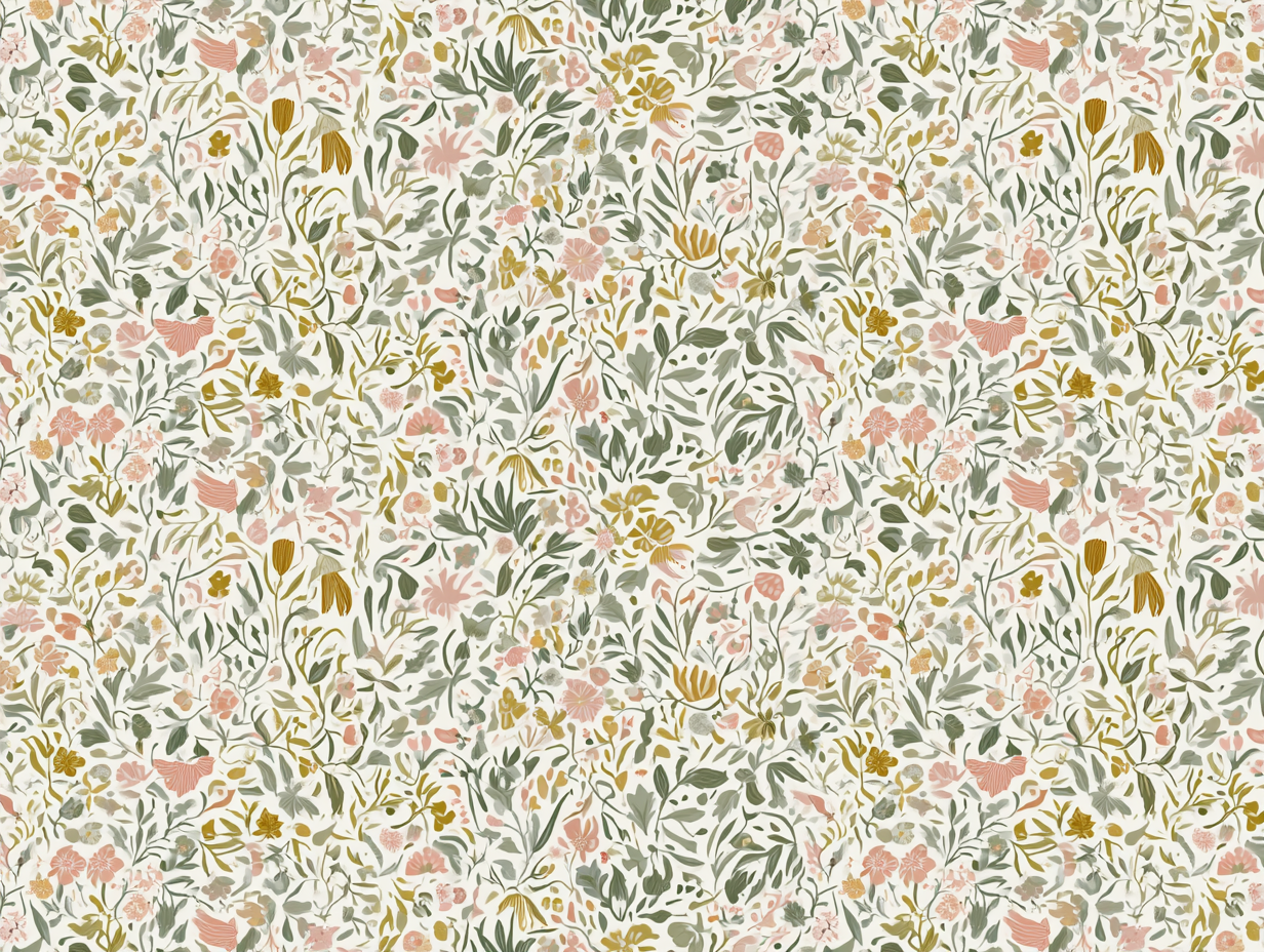 Evolved cottagecore floral surface pattern design for art licensing guide
